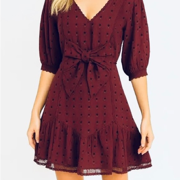 LoveShackFancy Lena Dress in Spice - Picture 1 of 6